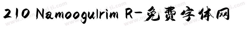 210 Namoogulrim R字体转换